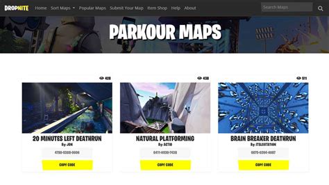 Fortnite Parkour Map Codes Fortnite Creative Codes