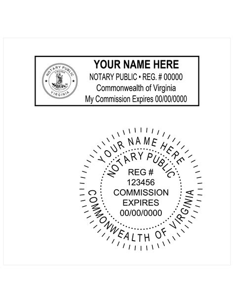 Virginia Notary Pe Stamps