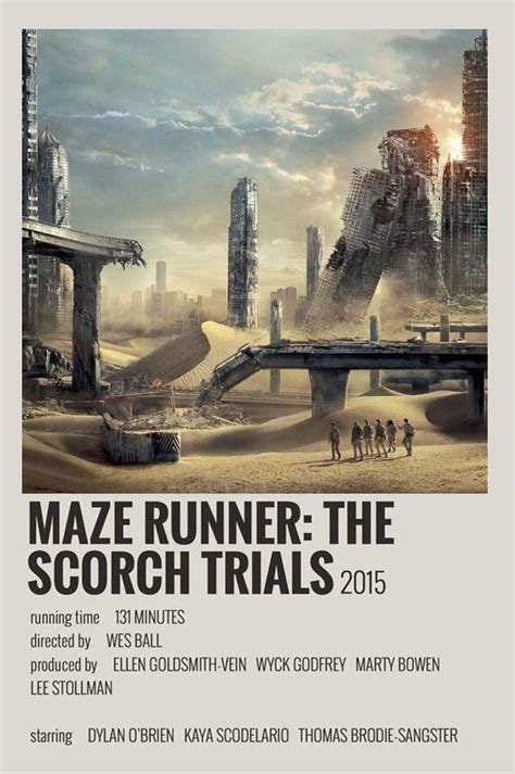 The Maze Runner The Scorch Trials Polaroid Poster En 2023 Affiche