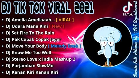 Dj Amelia Slow Tik Tok Viral Full Bass Remix Terbaru Youtube