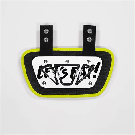 Lets Eat White Sticker For Back Plate Sleefs