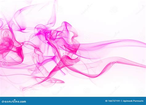 Beautiful Pink Smoke Abstract on White Background Fo Design Stock Image ...