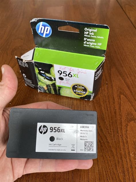 Used 1 Hp 956xl Black Ink Cartridge Genuine Officejet Pro 8210 8720 8740 As Is Read Ubb Threads