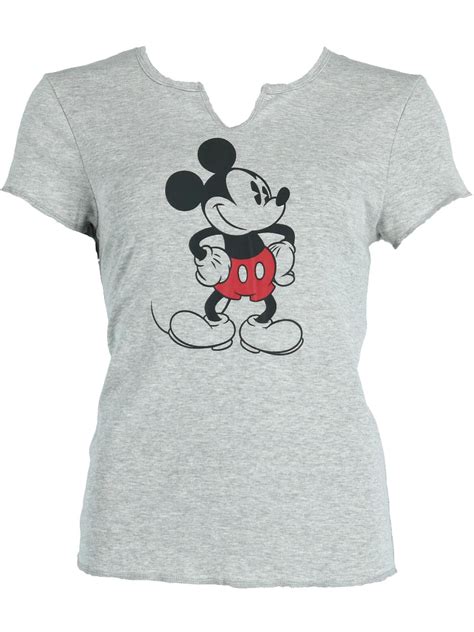 Disney Disney Mickey Mouse V Neck Tee Shirt Womens