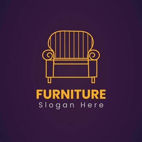 Elegant creative design furniture logo vector 24200910 Vector Art at Vecteezy