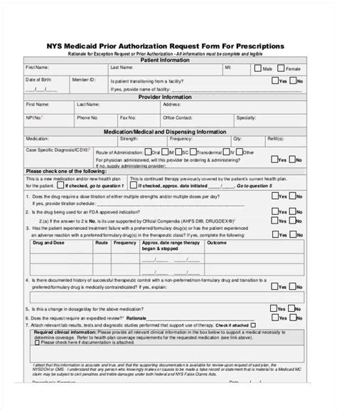 Medicaid Pre Authorization Form