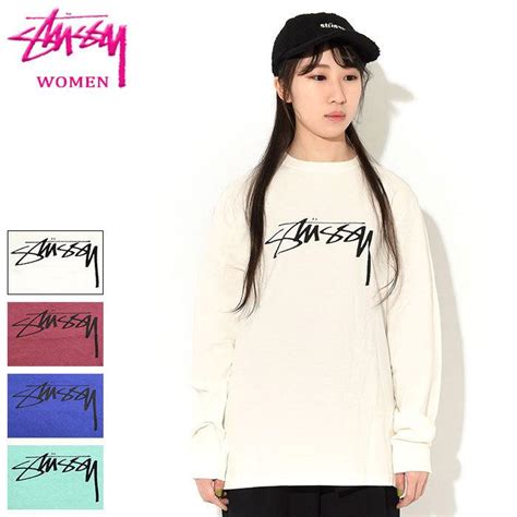 ステューシー Tシャツ 長袖 Stussy レディース Women Smooth Stock Pigment Dyed ピグメント