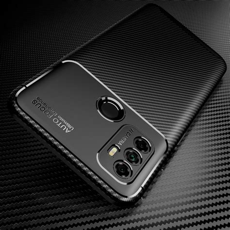 Oppo A A S Hoesje Siliconen Carbon Tpu Back Cover Zwart Gsmpunt Nl