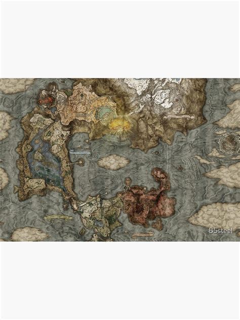 "Elden Ring World Map Print - Elden Ring Art - Elden Ring World Map ...