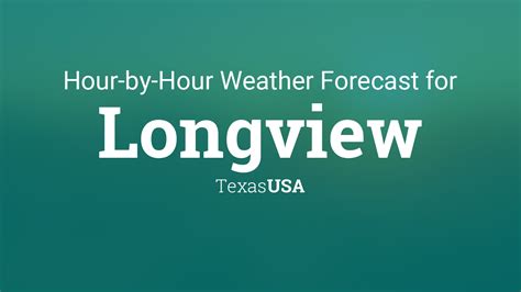 Hourly forecast for Longview, Texas, USA