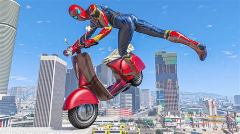 Gta Spiderman Bike Stunts Fails Ragdolls Ep Gta Spider Man