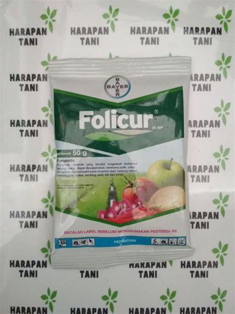 FUNGISIDA FOLICUR 25 WP 50 GRAM Bahan Aktif Tebukonazol Tebuconazole