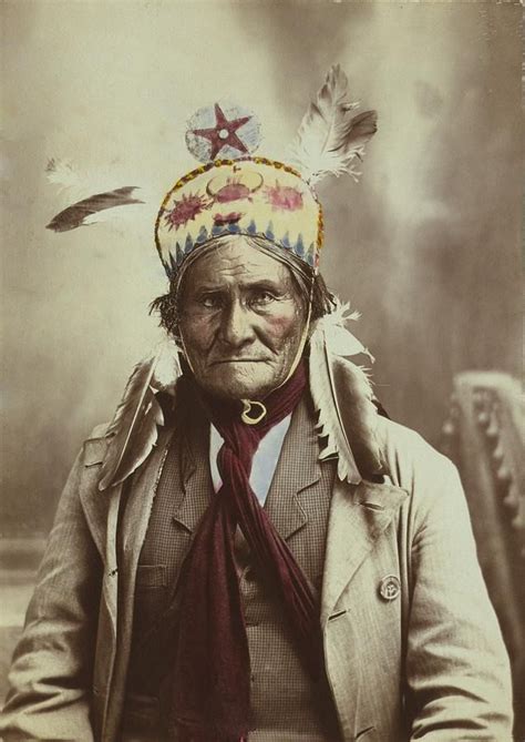 Geronimo 1829 1909 Chiricahua Apache Warrior 1903 Portrait By Jw