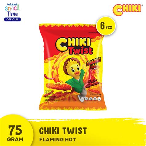 Jual Chiki Twist Flaming Hot 75 Gr 6 Pcs Bahan Makanan Termurah