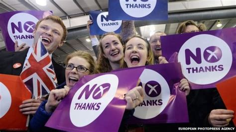 Scottish Independence No Leads Referendum Vote Bbc News