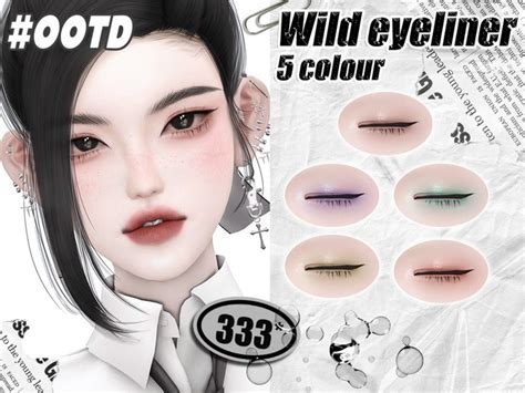 Asan333 S 333 Wild Eyeliner Eye Shadow Sims 4 Kleider Sims4 Clothes