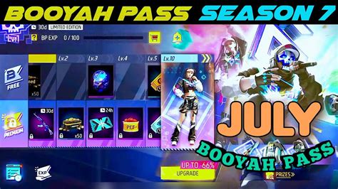 July Month Booyah Pass Free Fire 2023 Booyah Pass Season 7 Free