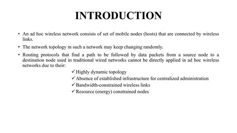 Routing Protocols For Ad Hoc Wireless Networks Ppt