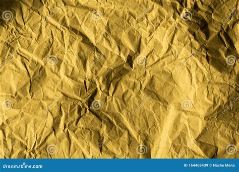 Rough Yellow Paper Texture Yellow Crumpled Paper Texture And