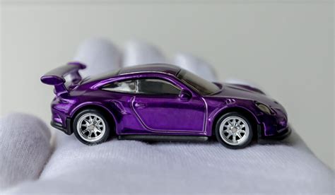 Hot Wheels Purple Porsche 911 GT3 RS Super Treasure Hunt Gruponym Mx