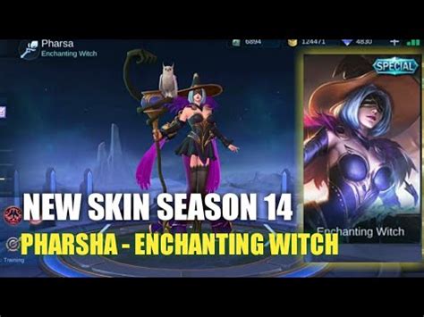 Skin Season Pharsa Enchanting Witch Gameplay Mobile Legends Youtube