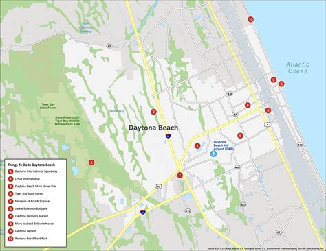 Map of Daytona Beach, Florida - GIS Geography