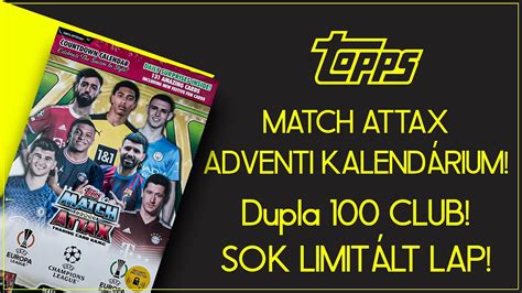 ADVENTI KALENDÁRIUM I DUPLA 100 CLUB I Topps Match Attax 2021 22