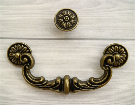 6 Drop Bail Dresser Pull Antique Bronze Drawer Swing Etsy