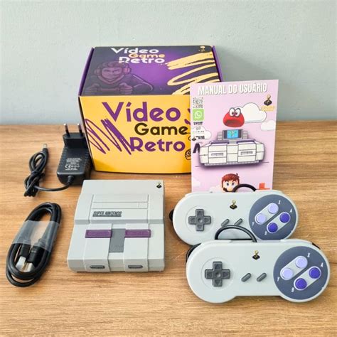 Video Game Retrô 12 000 Jogos 2 Controles Jogos de snes Conheça