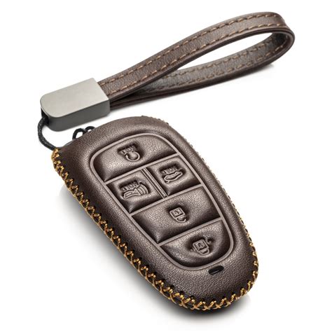 Vitodeco Leather Smart Key Fob Case Compatible With Hyundai Tucson