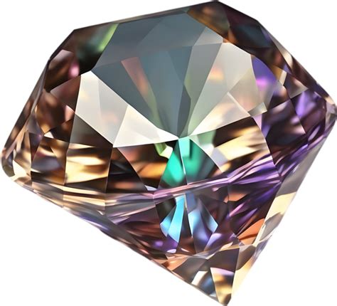 Ai Generated Diamond Stone Colorful Gemstone Clipart Png