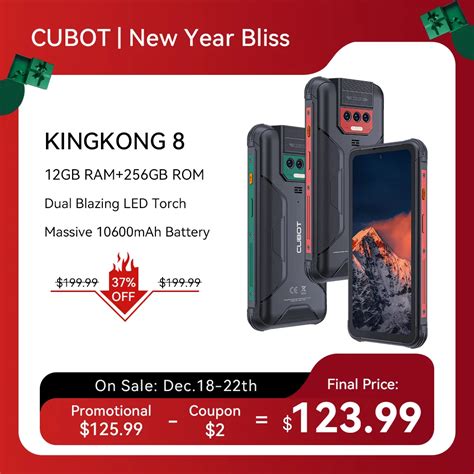 World Premiere Cubot Kingkong Waterproof Rugged Smartphone Android