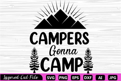 Camper Gonna Camp Svg Graphic By Za Graphics · Creative Fabrica