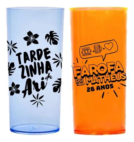 Copos Longdrink Ml Neon Personalizados Frete Gr Tis