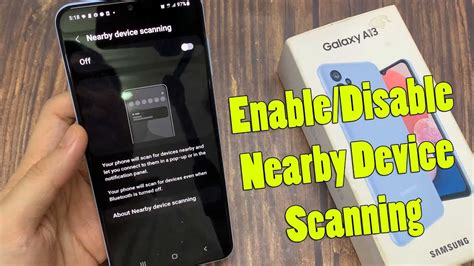 Samsung Galaxy A How To Enable Disable Nearby Device Scanning Youtube