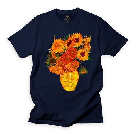 Camiseta Arte E Cultura Cool Tees Girassol Van Gogh Cool Tees Loja De