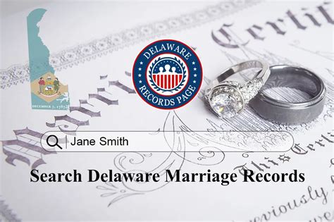 Free Delaware Marriage Records Search License Lookup