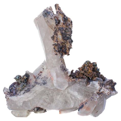 Unusual and Stunning Crystal Formation in White Quartz and Pyrite For ...