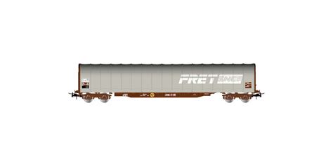 JO6200 SNCF FRET 4 Axle Tarpaulin Wagon Type Rils Grey Livery Period V