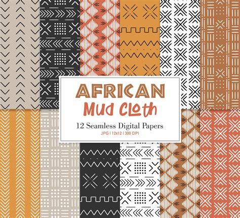 AFRICAN MUD CLOTH African Mud Cloth Seamless Repeat Pattern - Etsy