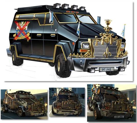 Gold and Black Armored Vehicle from Madagascar 3