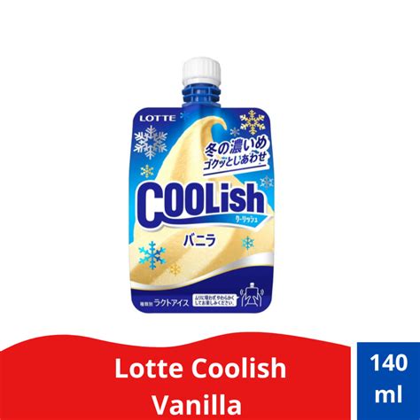 jual lotte coolish vanilla ice smoothies ml shopee indonesia