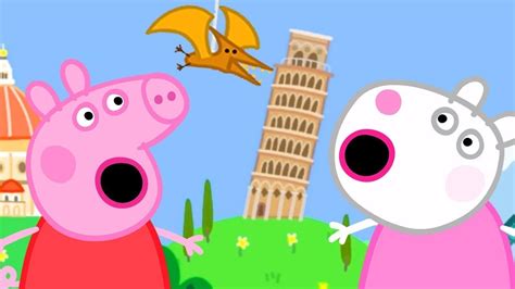 Peppa Pig English Episodes Peppa Pig And Suzy Sheep Visits The Tiny