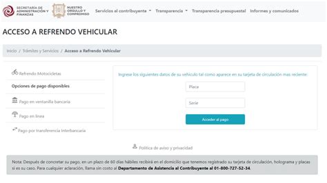 Adeudo vehicular Nayarit Consulta y Pago en línea 2024