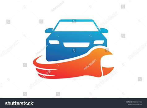 Auto Service Logo Design Template Stock Vector (Royalty Free ...