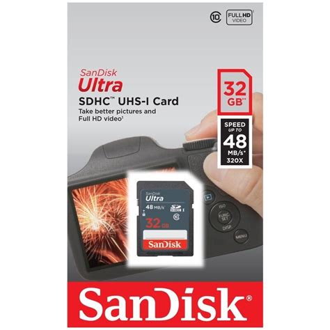 Sandisk Ultra 32 Gb Sdhc Sdxc Sd Class 10 48mb S 320x Memory Card Sdsdunb 032g Techrev Blog