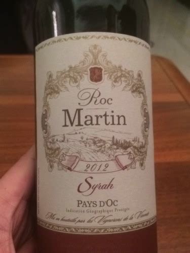 Roc Martin Pays D Oc Syrah Vivino US