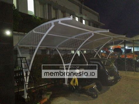 Contoh Desain Tenda Membrane Area Parkir Motormobil