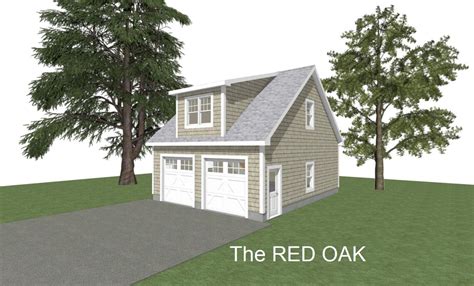 GARAGE PLANS : 24 X 30 2 Car Garage Plans 10/12 Pitch Storage or Studio ...