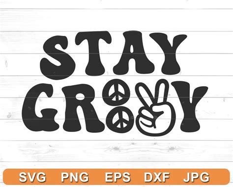 Stay Groovy SVG Cut File Retro T Shirt Design 70s Trendy Etsy